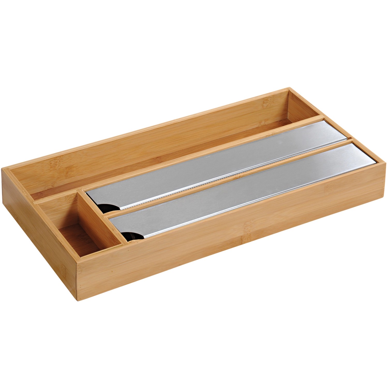 KESPER Řezačka a zásobník na fólie bambusový 5,4 x 19 x 42 cm