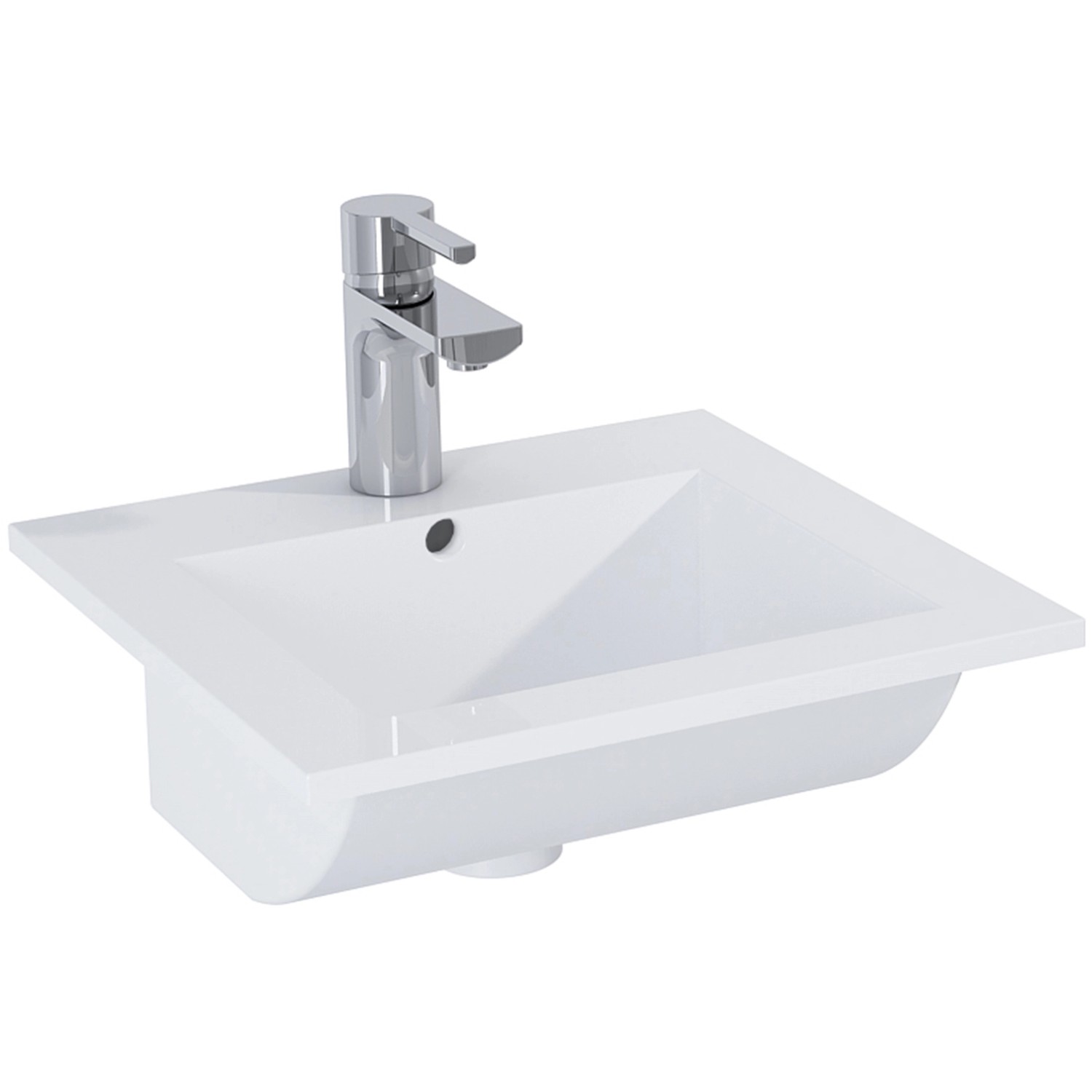 Maximus Keramické umyvadlo Cheese/Qubo, 40 cm