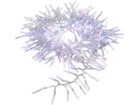 LED světelný řetěz ve tvaru trsu, 300 barevných diod, transparentní kabel 800 cm