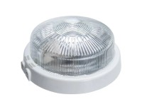 Eurohandel Stropní/nástěnné svítidlo RIVA, senzor, E27, bílé, pr. 250 x 105 mm