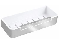 Novaservis Sprchová polička Ferro Emotion se stěrkou, bílá/chrom