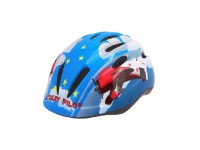 CAPPA Dětská cyklistická přilba HardShell, bílá/modrá, vel. S/M