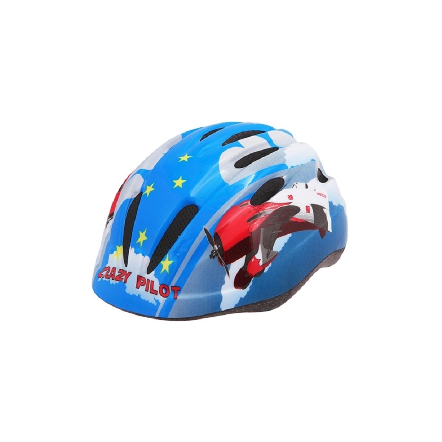 CAPPA Dětská cyklistická přilba HardShell, bílá/modrá, vel. XS/S