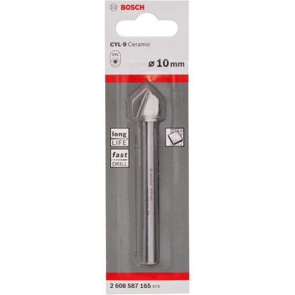 Vrták na dlaždice Bosch CYL-9 Ceramic, 10 mm, pro přesné vrtání.