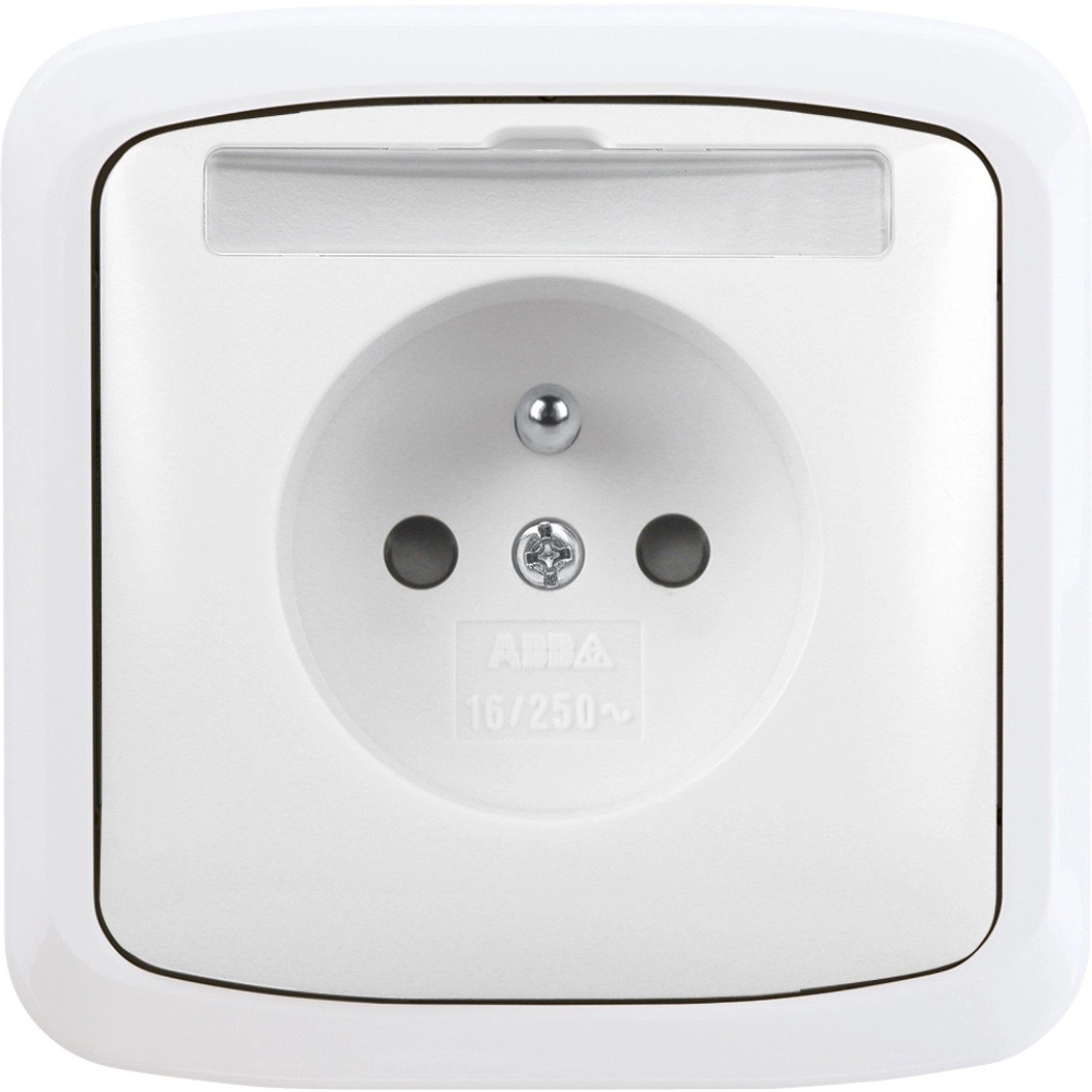 Zásuvka jednoduchá s uzemněním  ip44 5518a-w2389b