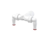 Alcadrain Dvojité kolínko DN40/32 / 17-23 se zpětnými klapkami Alcadrain Dvojité kolínko DN40/32 / 17-23 se zpětnými klapkami