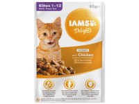 IAMS Kapsička Delights Kitten s kuřecím masem v omáčce 85 g