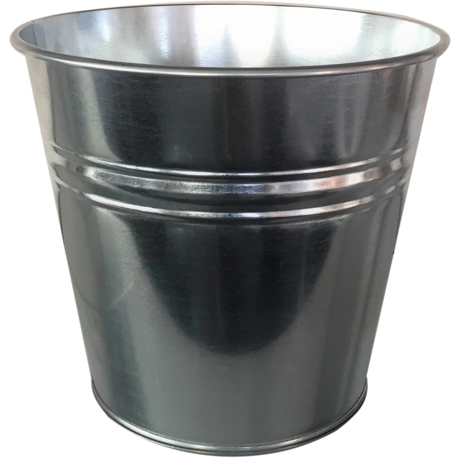 Zinkový obal na květináč, pr. 28,5 x 26 cm