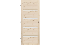 RADEX Falcové interiérové dveře VICO 4S mléčné, borové dřevo, 70 L