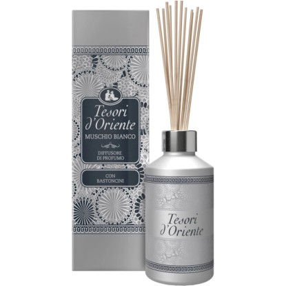 Tesori d'Oriente Aroma difuzér s ratanovými tyčinkami Muschio Bianco 200 ml