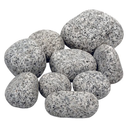 WECO Žulové oblázky šedé, 30-60 mm, 15 kg/pytel
