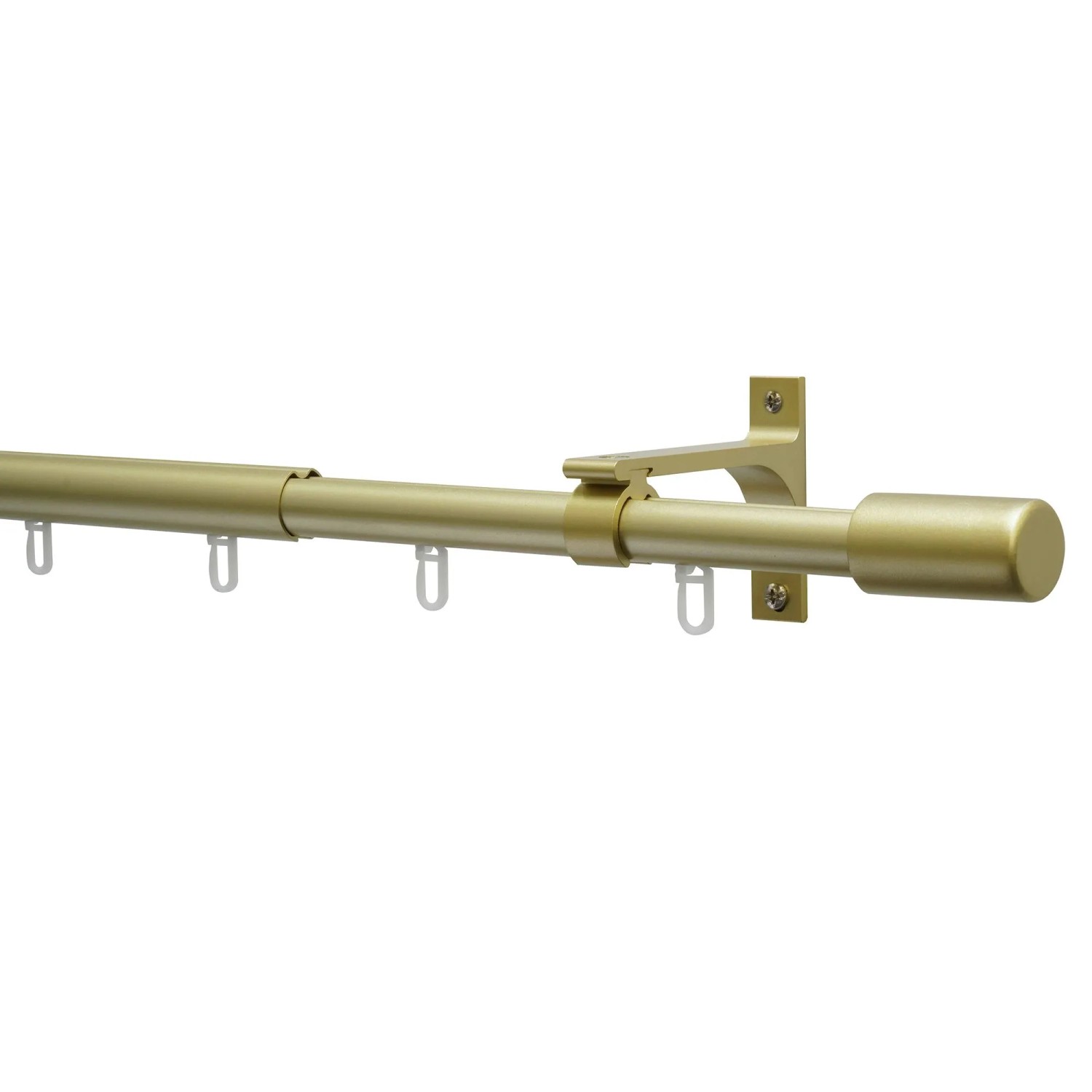 Gardinia Kompletní sada záclonové tyče Thasos pr. 19/22 mm, zlatá, 100-190 cm