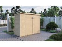 Bertilo Zahradní skříň Multibox 3, přírodní, 200 x 82 cm