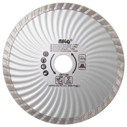 MAGG Diamantový kotouč TURBO 150 x 22,2 mm