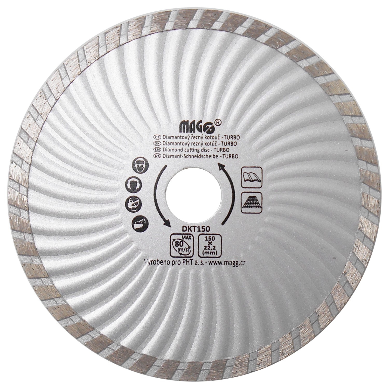 MAGG Diamantový kotouč TURBO 150 x 22,2 mm