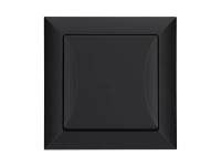 Vypínač 1 pólový Pola, černá