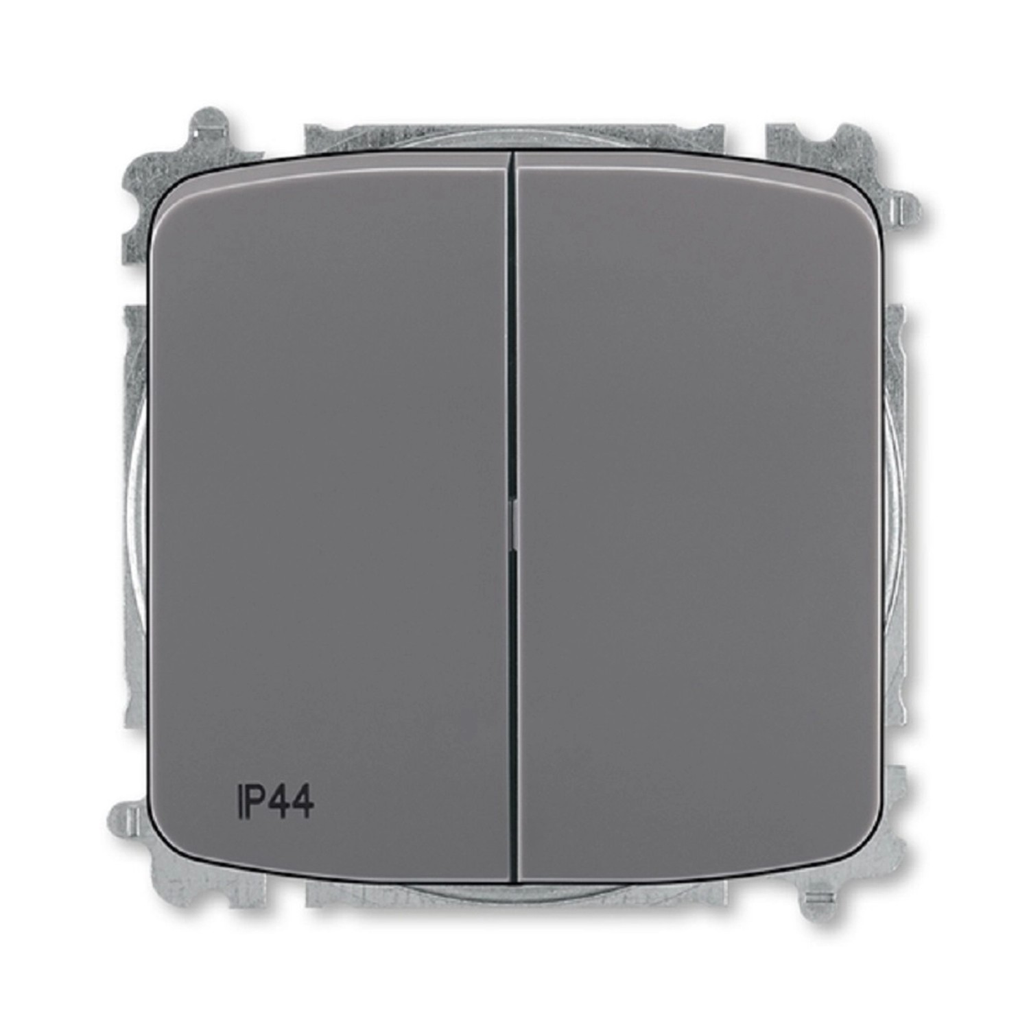 ABB Sériový/lustrový spínač TANGO 3559A-A05940 S2, kouř.šedý, 48 x 150 x 110 mm