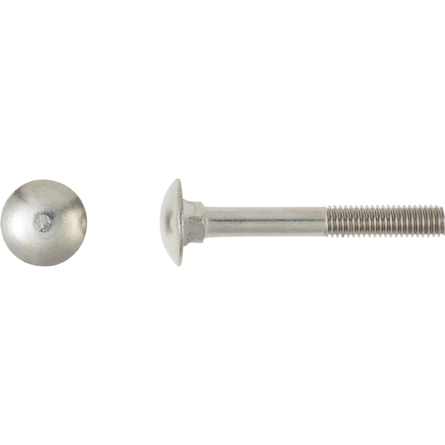 Vratový šroub M8 x 80 mm částečný závit ocel A2 - na váhu