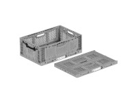 Surplus Systems Skládací přepravka Maxi, šedá, 45 l