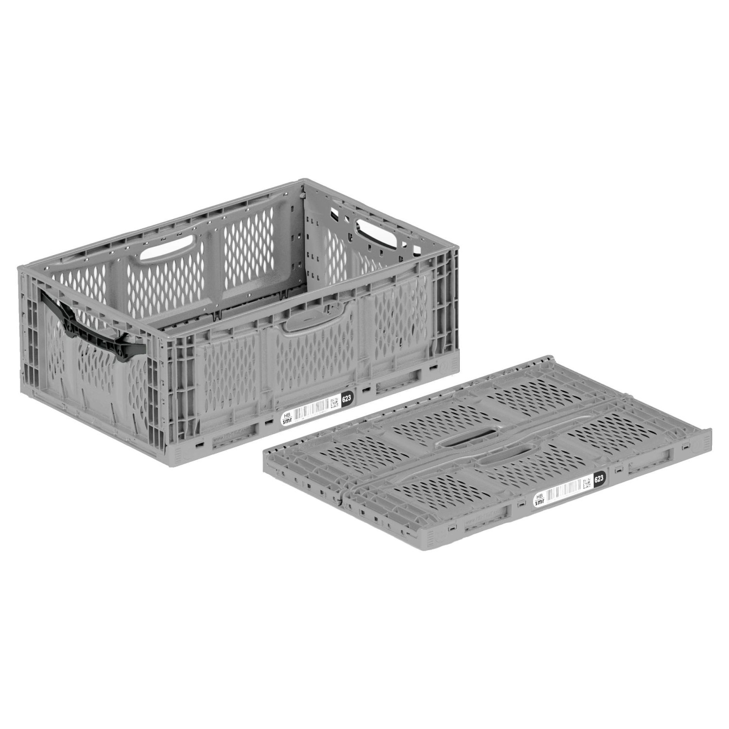 Surplus Systems Skládací přepravka Maxi, šedá, 45 l