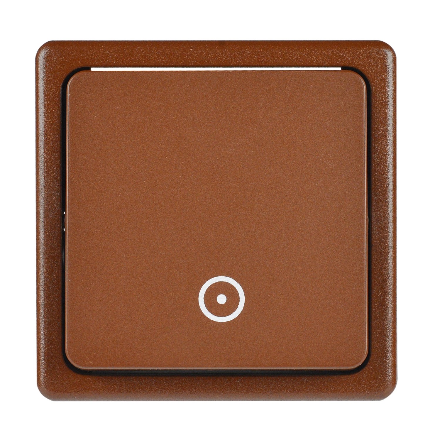 SEZ Tlačítko Standard DS 1101-10 HP skořicové 28 x 82 x 82 mm