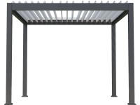 Floraworld Pergola s elektrickými lamelami, antracit, 300 x 300 cm