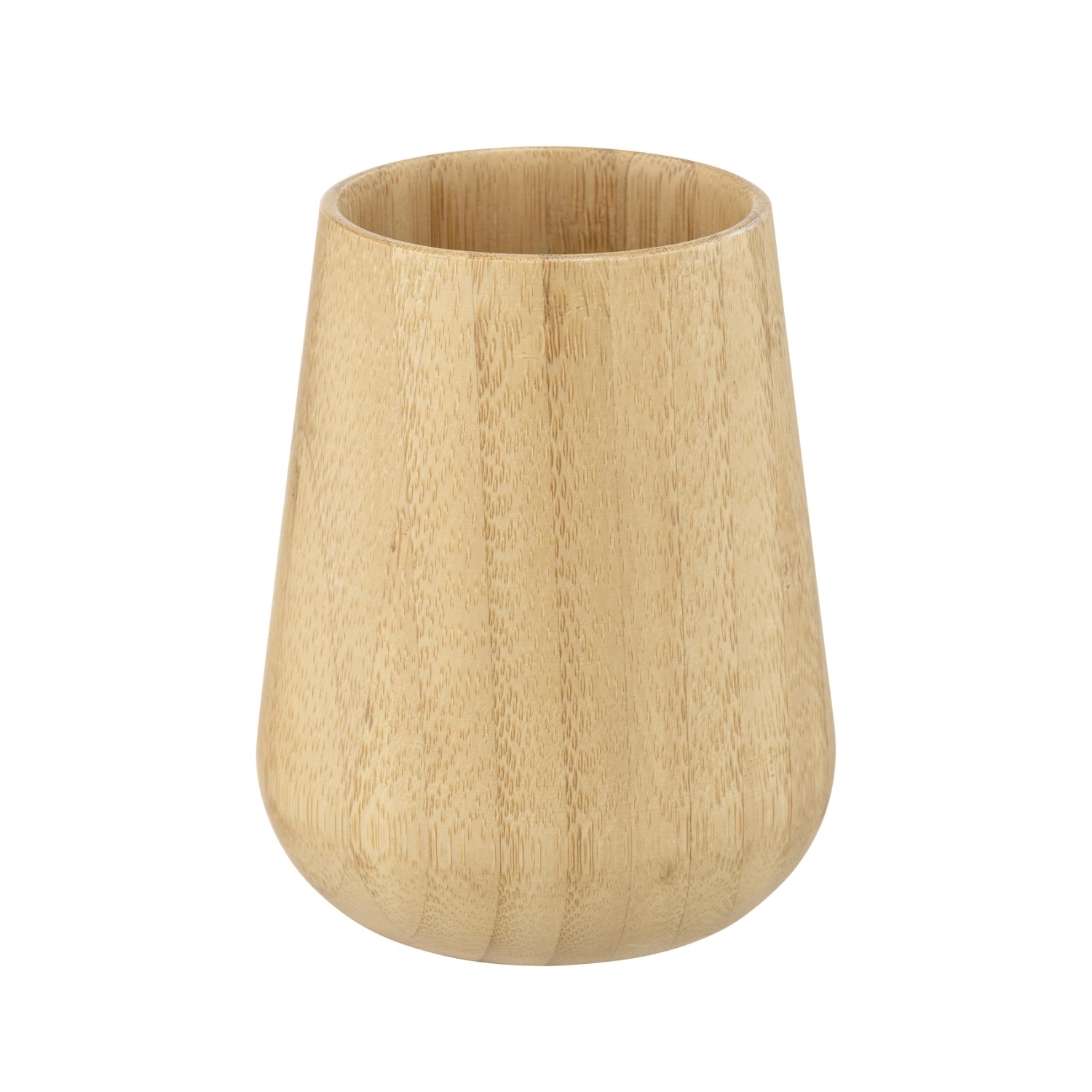 Wenko Kelímek na zubní kartáčky Maru, bambus, pr. 8 x 10 cm