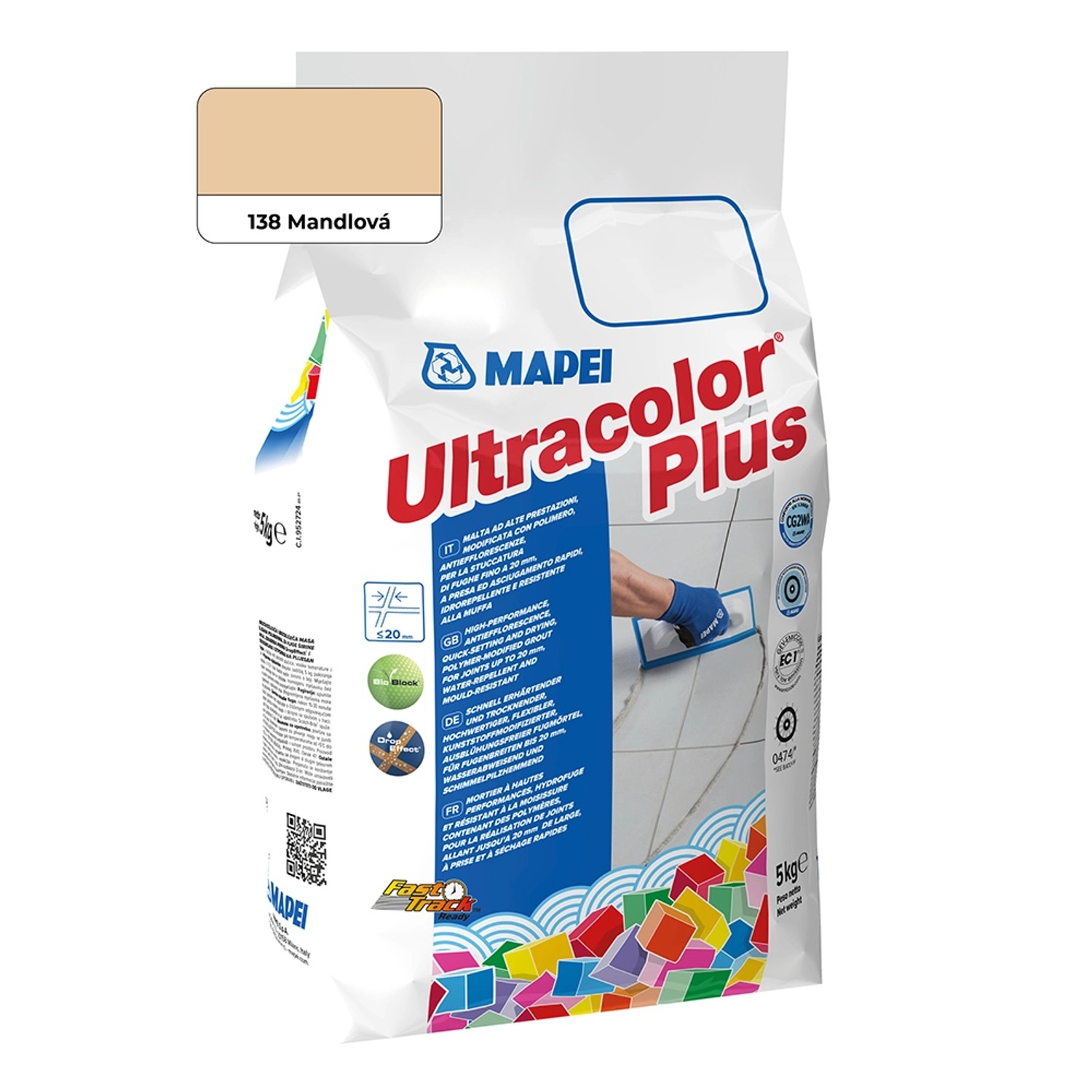 Mapei Spárovací hmota Ultracolor Plus 5 kg, 138 mandlová