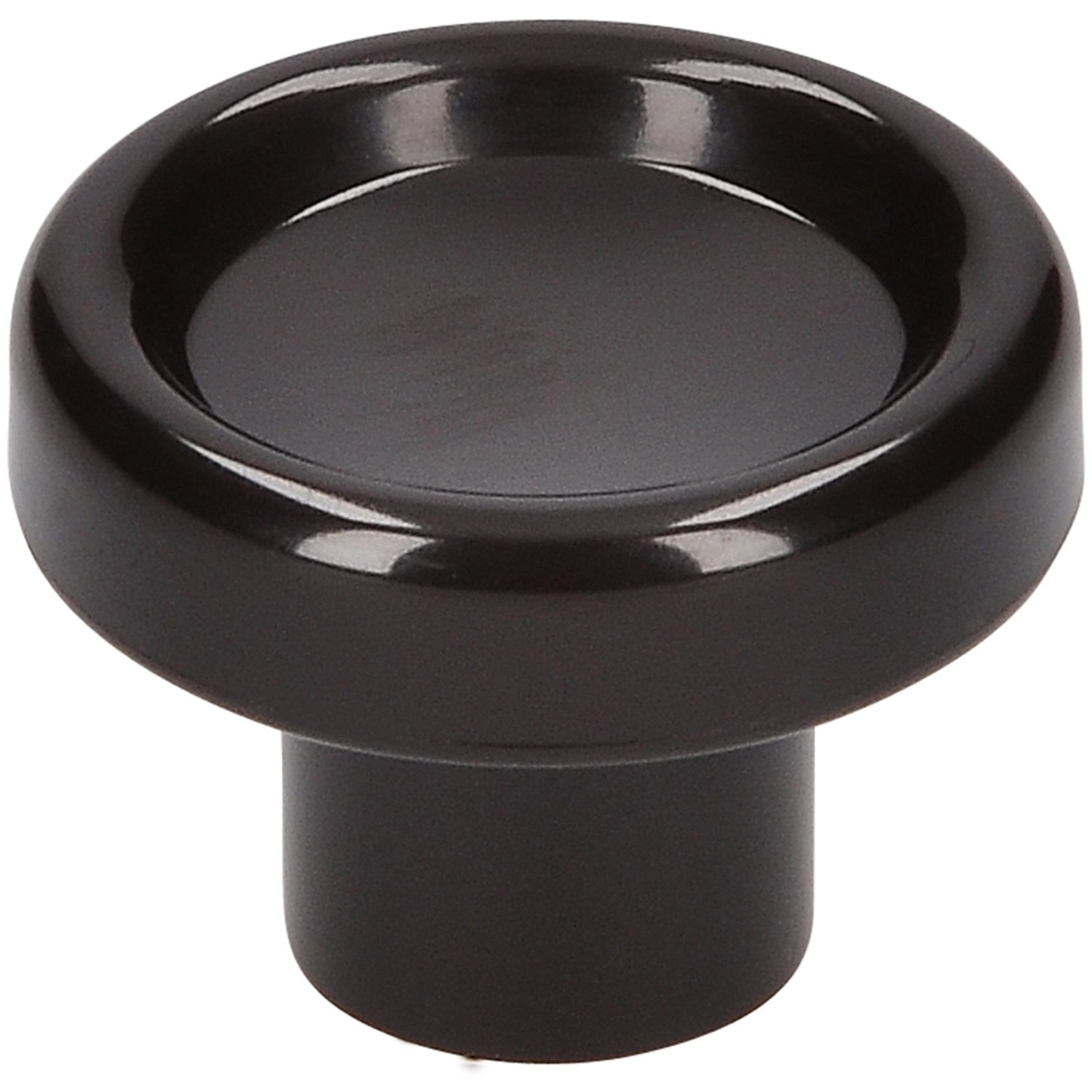 Siro Nábytkový knoflík 0291 plast černohnědý, pr. 28 mm