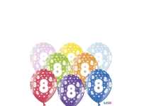 PartyDeco Balón latexový metal 30cm 