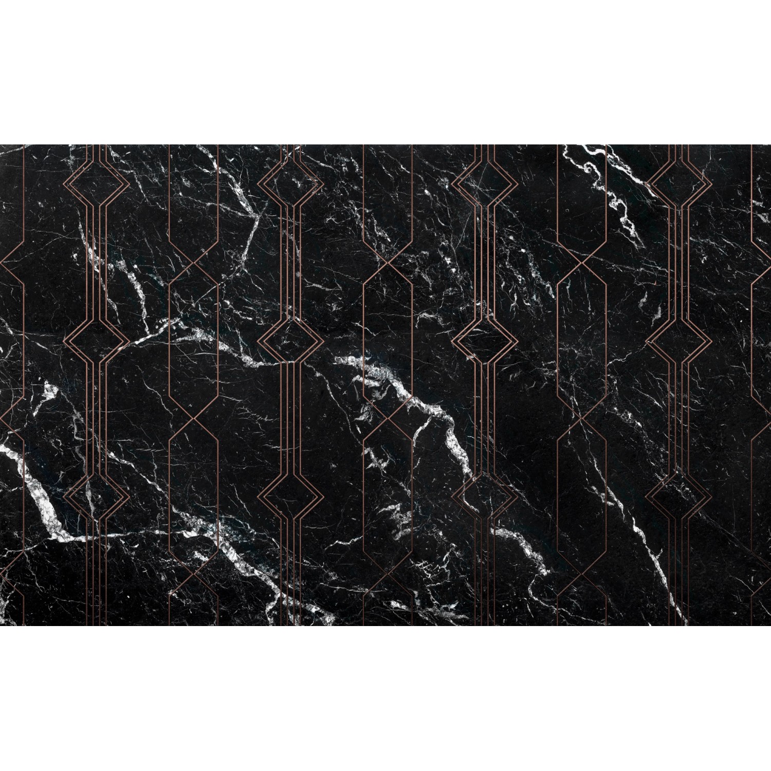 Komar Vliesová fototapeta Marble Black 400 x 250 cm