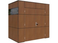 Bertilo Designový zahradní domek HPL Mini, italský vlašský ořech, 231 x 152 cm Bertilo Designový zahradní domek HPL Mini, italský vlašský ořech, 231 x 152 cm