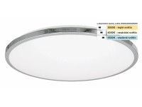 Top Light Koupelnové stropní LED svítidlo Silver KM CCT 18W IP44 1800lm pr. 34cm Top Light Koupelnové stropní LED svítidlo Silver KM CCT 18W IP44 1800lm pr. 34cm