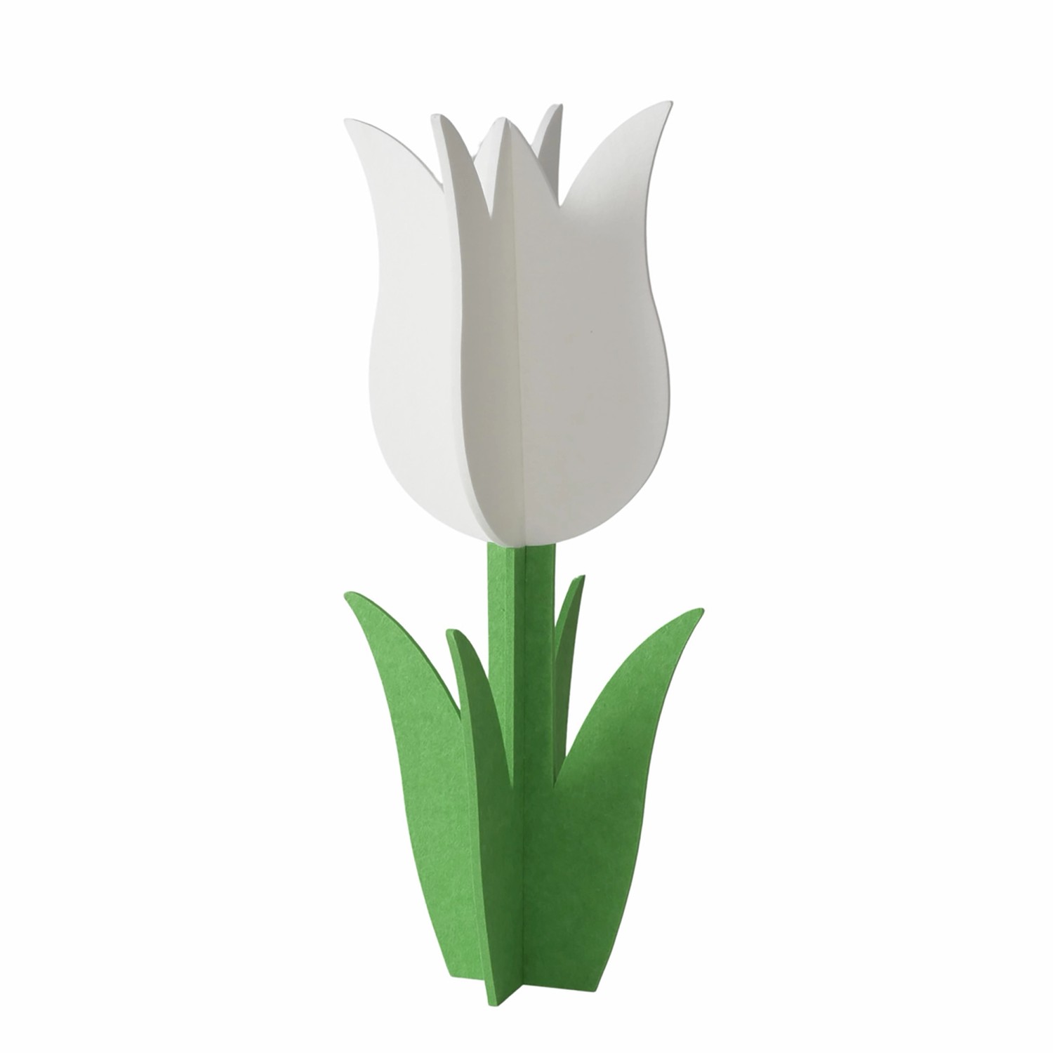 Boltze Dekorativní figurka tulipán Tulip bílo-zelený 82 x 36 x 36 cm, 1 ks