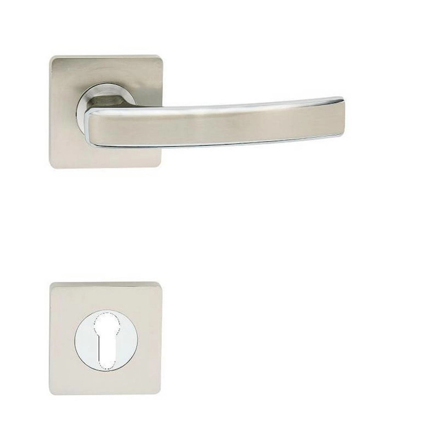 Cobra Rozetové dveřní kování Gabri-S PZ, chrom lesklý/nikl matný