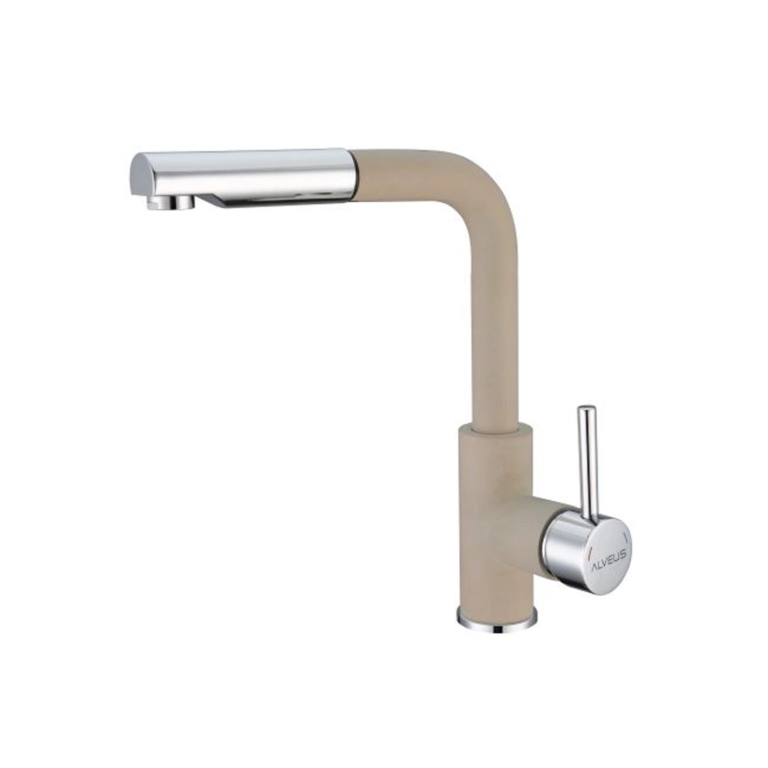Alveus Siros dřezová baterie s vytahovací sprškou béžová 1 129 045