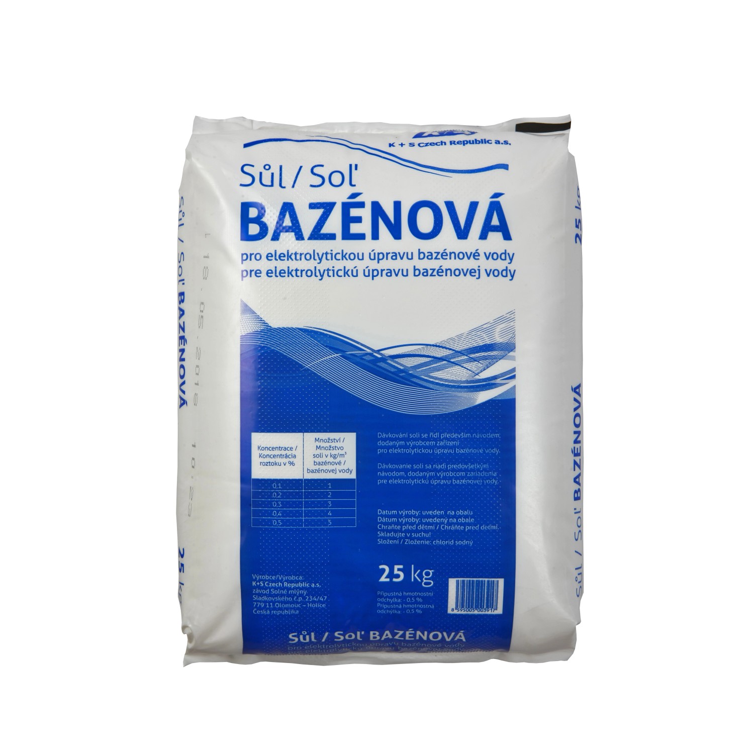 K+S Bazénová sůl 25 kg