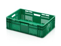TBA Přepravka na ovoce a zeleninu, zelená, 60 x 40 x 18 cm