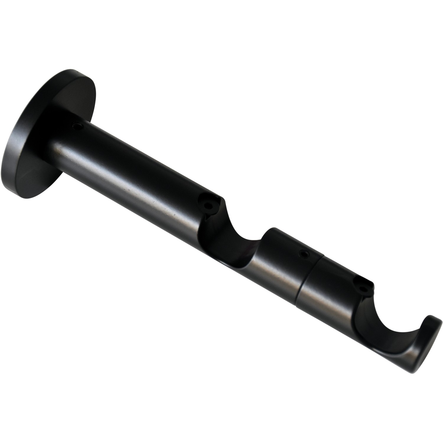 Gardinia Dvojitý kombinovaný držák Chicago otevřený, černý matný