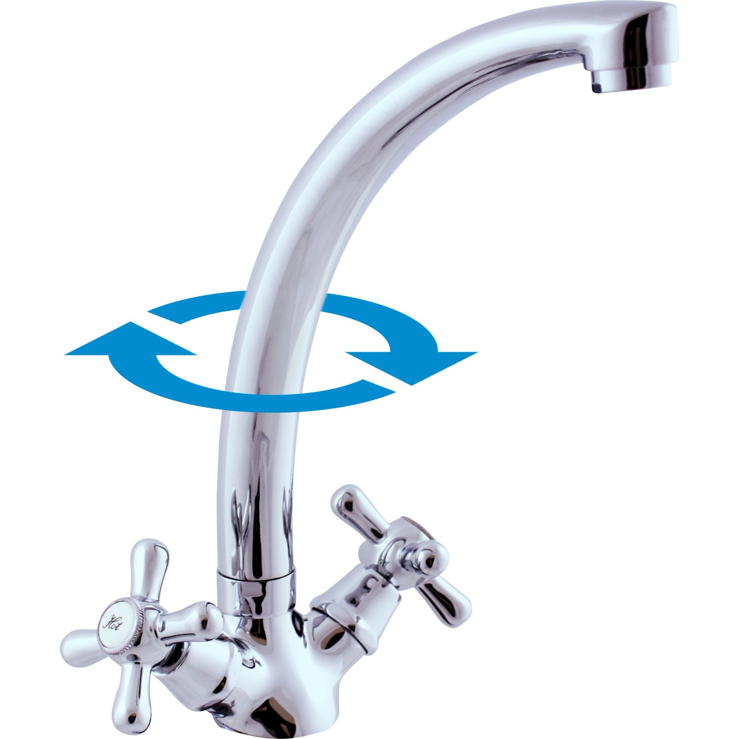 Slezák RAV Vodovodní dřezová baterie Meris stojánková s otočným ústím