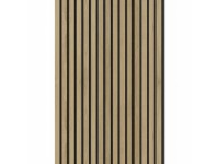 Denpanels Akustický panel ACU-Line MELAMIN dub tm. hnědá MDF černá plsť 260x60cm