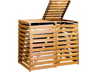 Weka Box na 2 popelnice, medově hnědý, impregnovaný