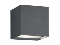 Trio LED venkovní nástěnné svítidlo Adaja, 2x 3W, IP54, antracitové, 8 x 8 cm Trio LED venkovní nástěnné svítidlo Adaja, 2x 3W, IP54, antracitové, 8 x 8 cm