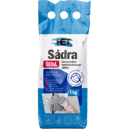 HET Sádra šedá 1 kg