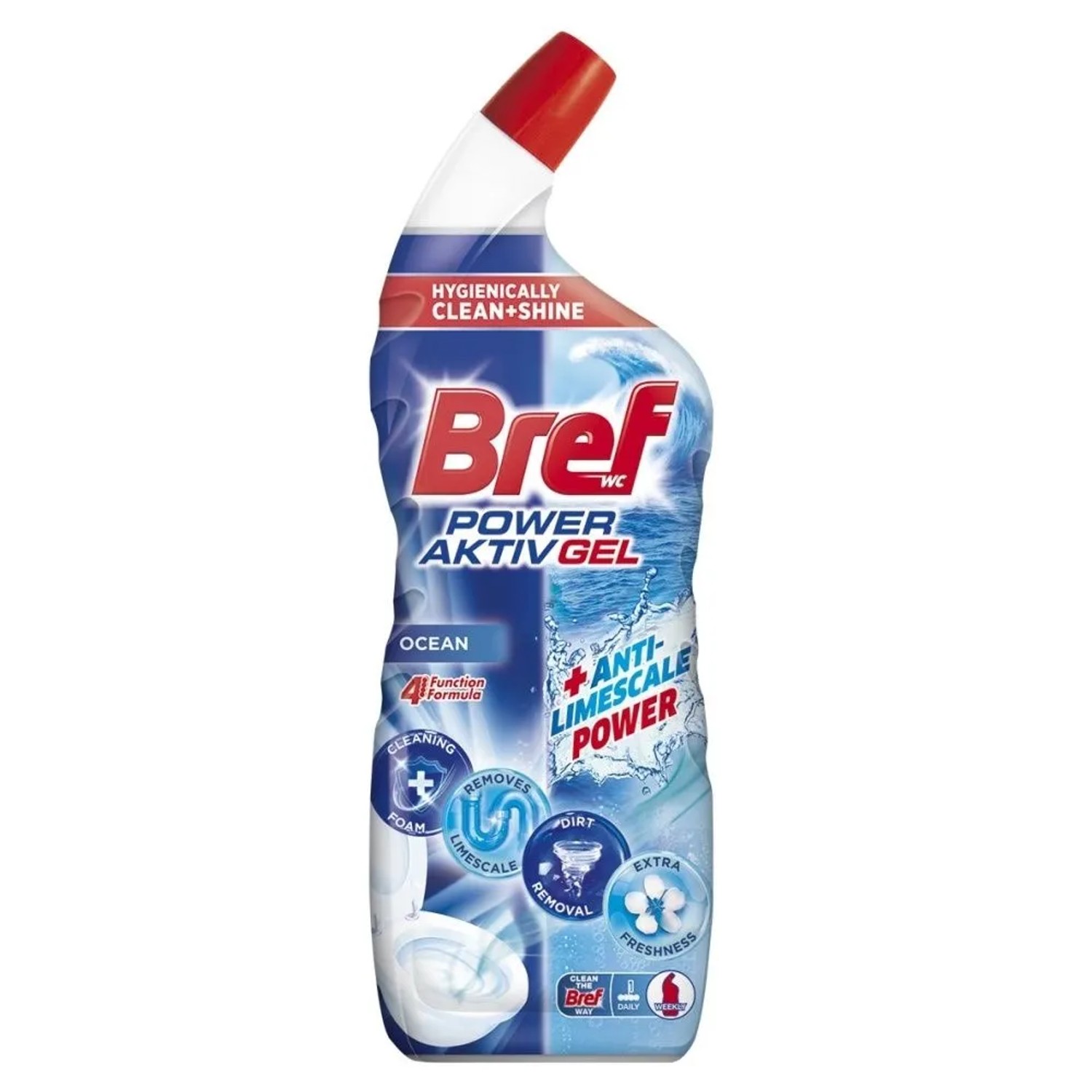 Levně Bref WC gelový čistič Power Aktiv Gel Ocean, 700 ml