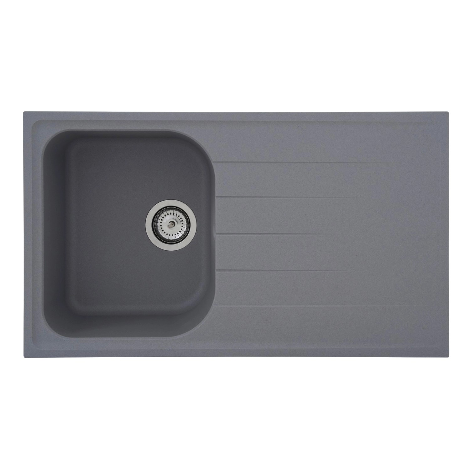 Respekta by Schock Granitový dřez Orlando betonově šedý 86 x 50 cm