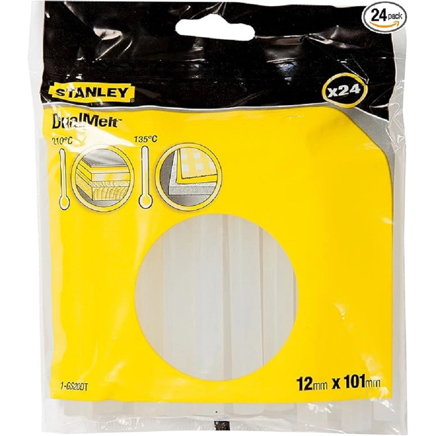 Stanley Lepidlo pro tavné pistole dvouteplotní 1-GS20DT, pr. 11,3 mm, 24 ks