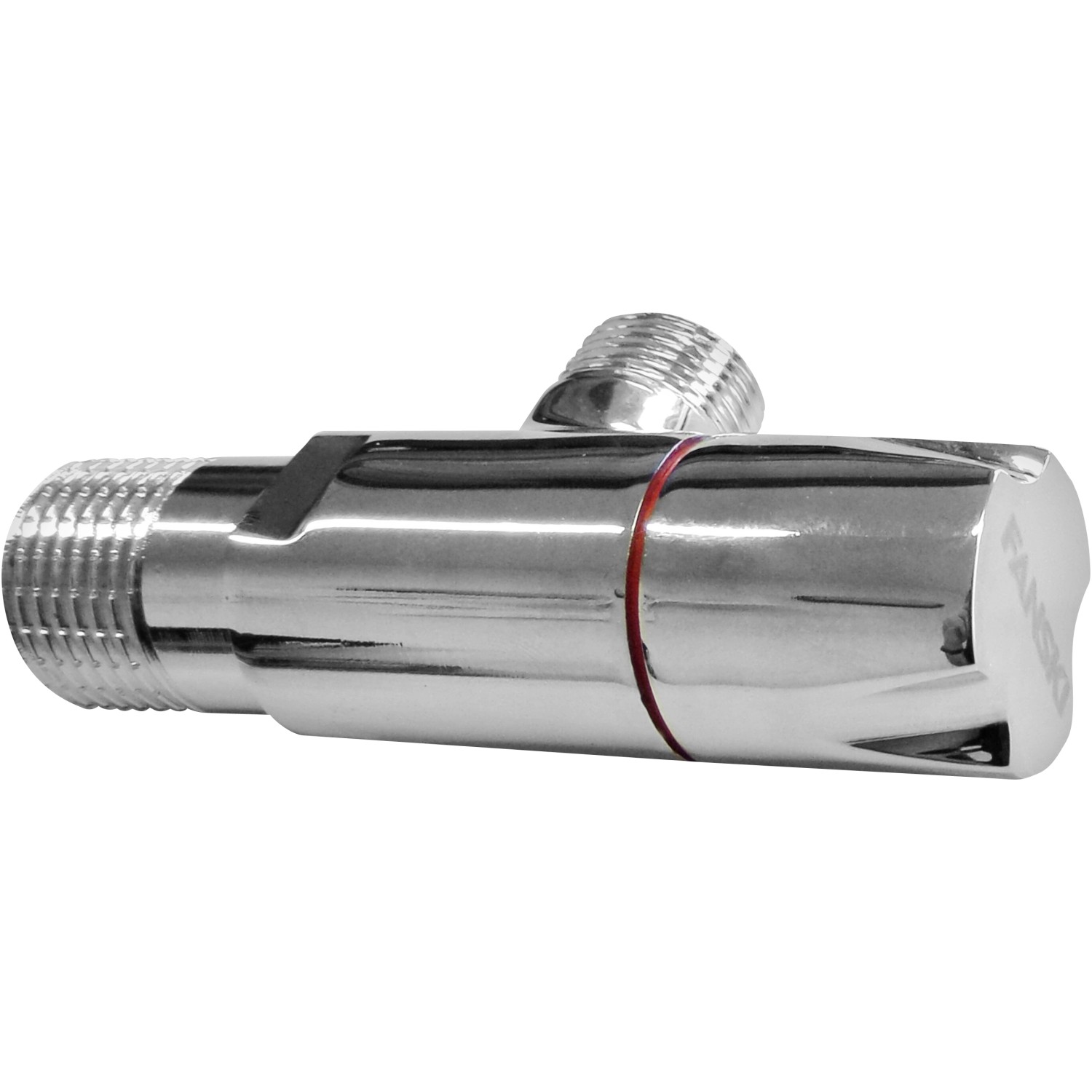 Rohový designový ventil 1/2" x 3/8" červený