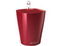Lechuza Květináč Mini Deltini scarlet, 130 x 100 x 100 mm