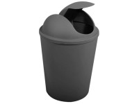 MSV Odpadkový koš s výklopným víkem Ako, šedá, 5,5 l
